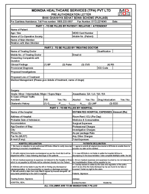 Bhai Ghaniya Sehat Sewa Scheme  Form