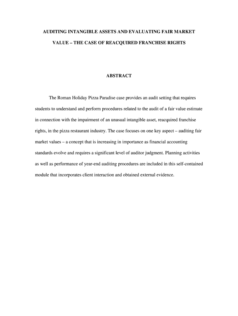 AUDITING INTANGIBLE ASSETS and EVALUATING FAIR Bb  Pupul  Form