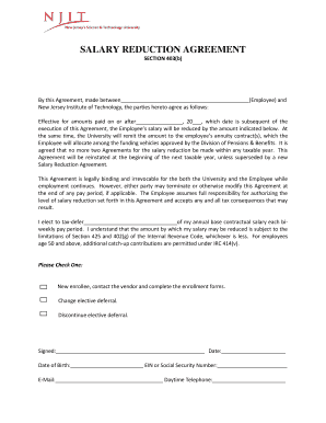 Get and Sign Salary Contract 2012-2022 Form