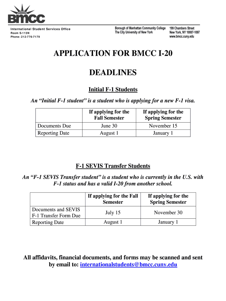 Application Bmcc  Form