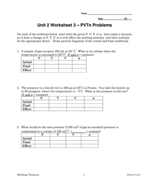 Unit 2 Worksheet 3 Pvtn Problems  Form
