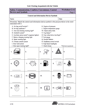 Control and Information Device Symbols