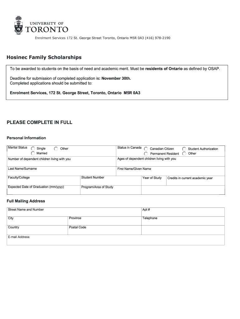 Hosinec  Form