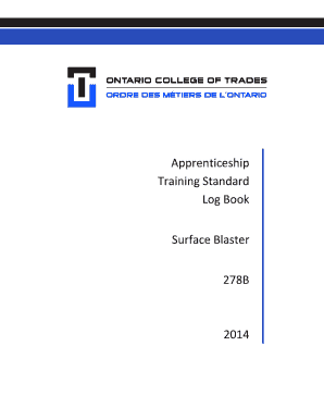 Apprentice Log Book Template  Form