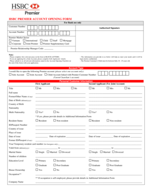 Hsbc Com Mx Account Opening Forms