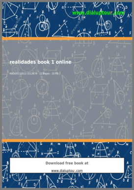 Realidades 1 Textbook PDF  Form