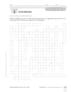 Invertebrate Creature Crossword Clue  Form