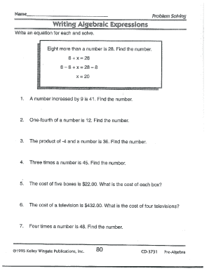 Kelley Wingate Publications Inc Cd 3732 Answers  Form