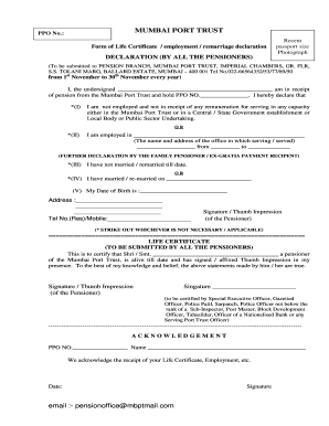 Mbpt Pension Office  Form