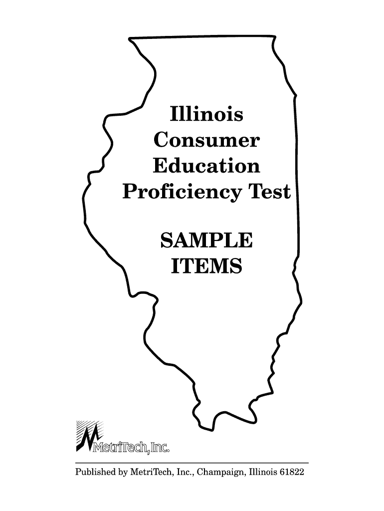 Illinois Consumer Education Proficiency Test SAMPLE ITEMS  Form