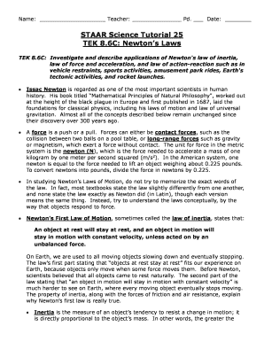 Staar Science Tutorial 25 Answer Key  Form