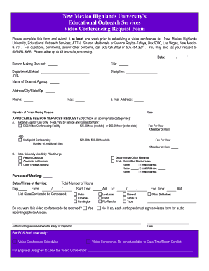 New Mexico Highlands University S Its Nmhu  Form