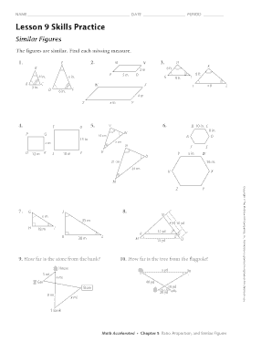 Lesson 9 Skills Practice Similar Figures  Form