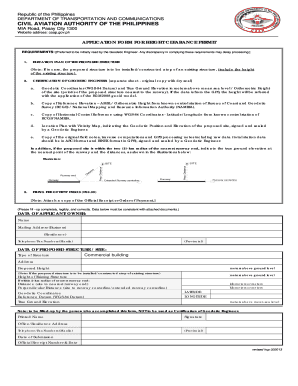 Caap Height Clearance  Form