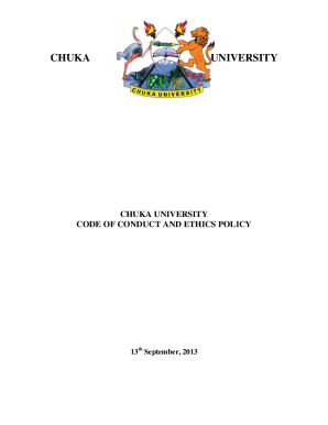 Students Handbook Chuka University  Form
