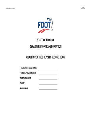 Fdot Density Log Book Forms