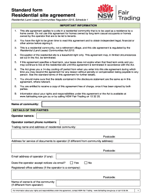 Tenancy Application Form Nsw Fair Trading