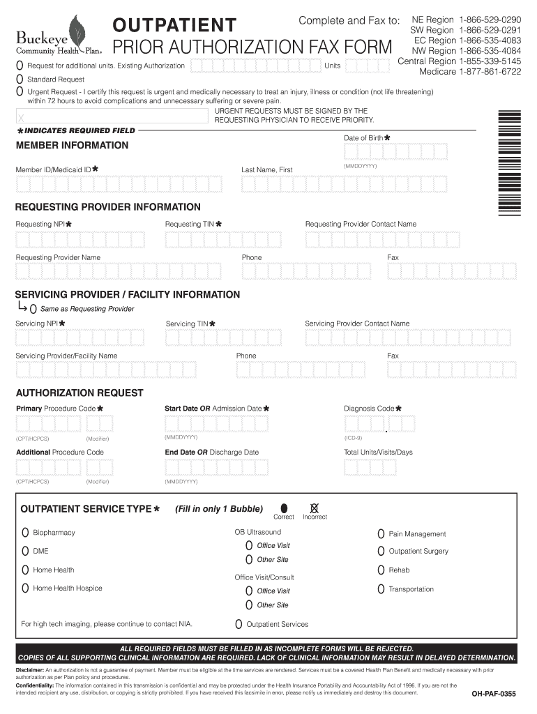 Oh Paf 0355  Form