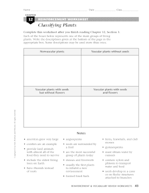 Reinforcement Scientific Processes Answer Key  Form