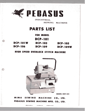 Pegasus Dcp 101  Form