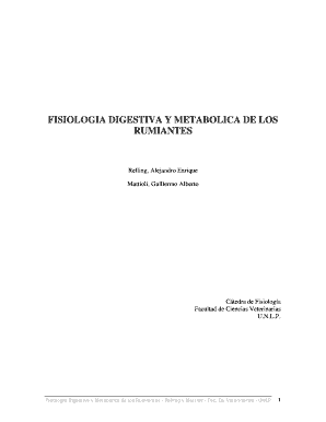 Fisiologia Digestiva Y Metabolica De Los Rumiantes  Form