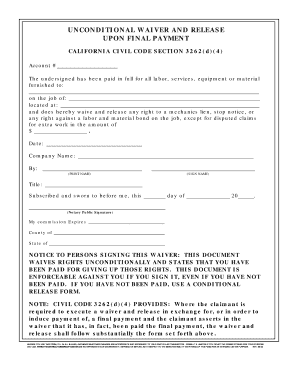 California Civil Code 3262  Form