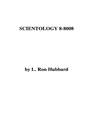 Scientology 8 8008 PDF  Form