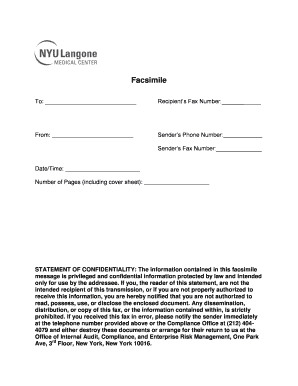 Facsimile NYU Langone Medical Center Webdoc Nyumc  Form