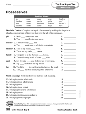 The Great Kapok Tree PPT  Form