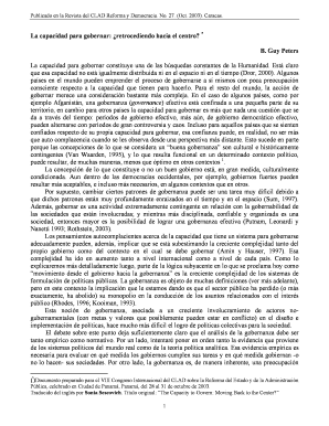 La Capacidad Para Gobernar Retrocediendo Hacia En Centro  Form