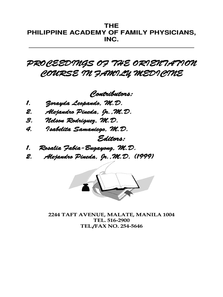 Textbook of Family Medicine Leopando PDF  Form