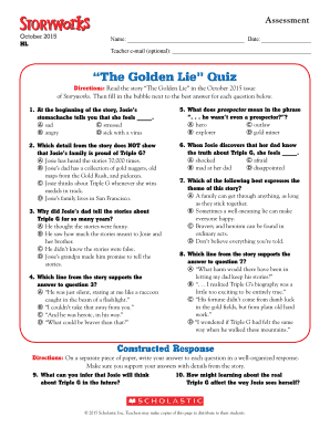 The Golden Lie Quiz Answers  Form