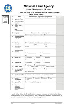 Estate Management Division  Form