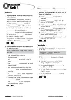 Complete the Text with the Correct Form of the Verbs in Brackets