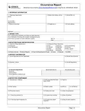 European Aviation Safety Agency EASA Form 42 AMOC Request