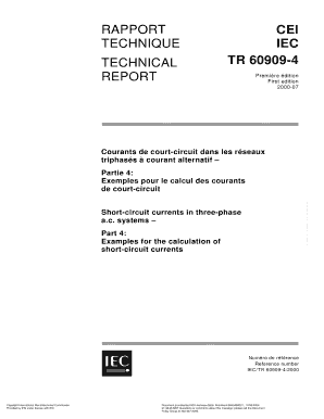Iec 60909 4 Download PDF  Form
