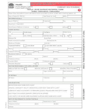 Triple I Hub  Form