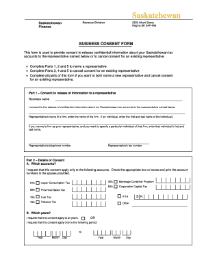 Business Consent Form