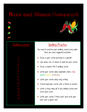 Rosa and Blanca Reading Street PDF  Form