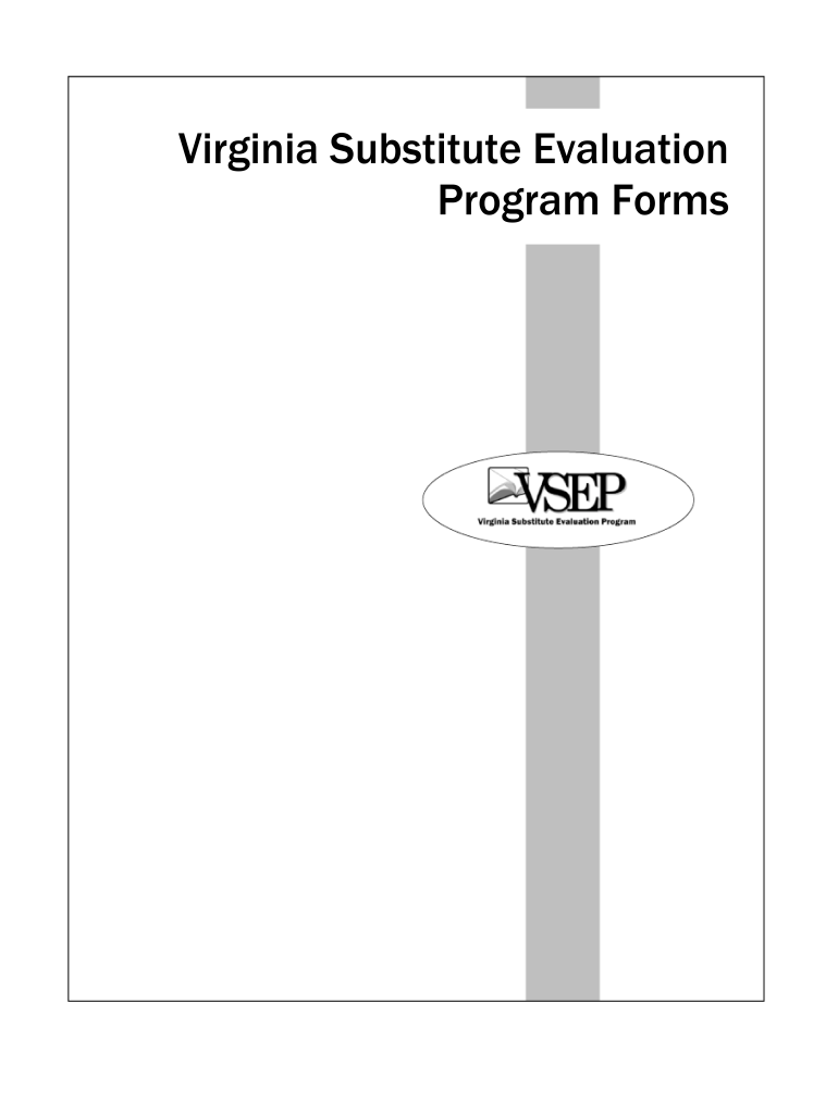  Virginia Substitute Evaluation Program Forms 2008-2024