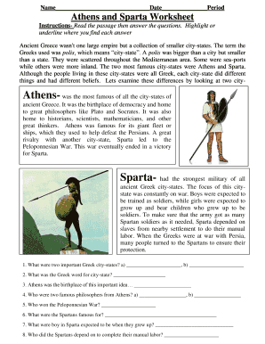 Sparta Worksheet  Form