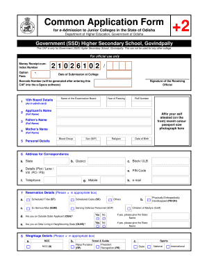 Common Application Form