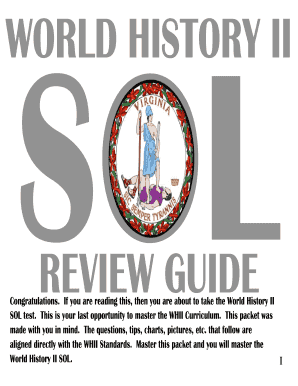 World History 2 Sol Review Packet Answer Key  Form