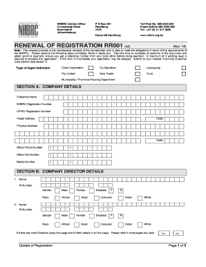 Nhbrc Renewal  Form