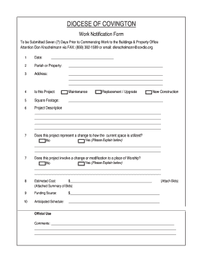 Work Notification Form 2013xlsx