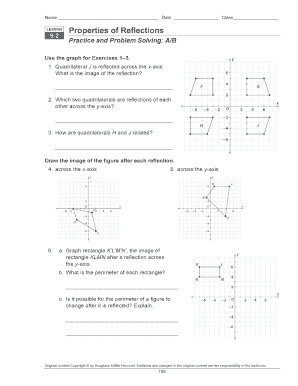 Lesson 2 2 Reflections Answer Key  Form