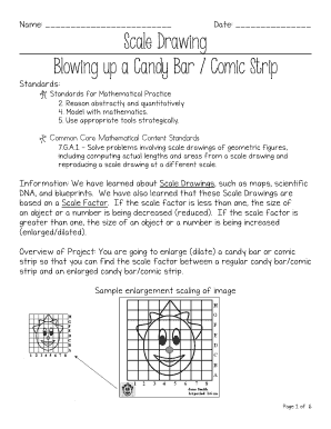 Blowing Up a Candy Bar or Comic Strip  Form