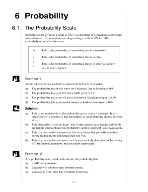 Probability Unit Test  Form