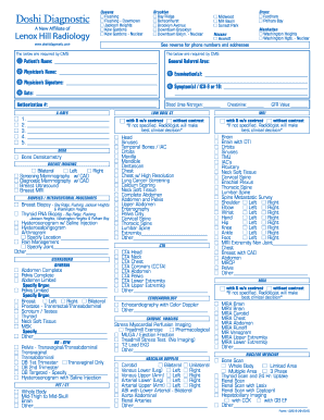 Lenox Hill Radiology Referral Form