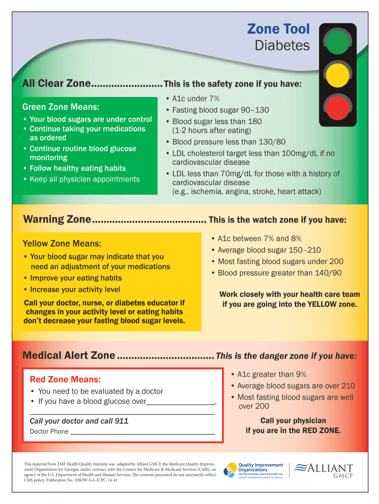 Zone Tool Diabetes GMCF  Form